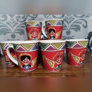 Bob Mackie Holiday Mug Set Happy Angels